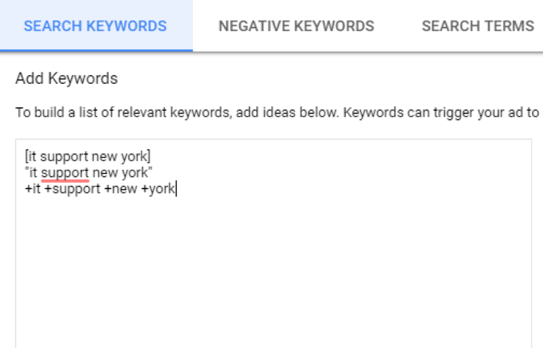 search keyword screenshot
