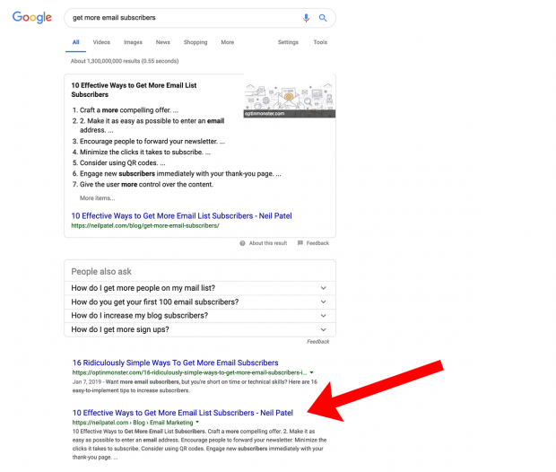sometimes featured snippets are in both position zero and in the search results