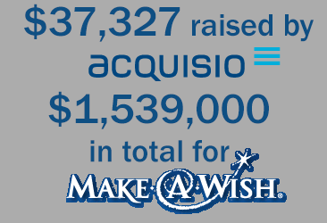 acquisio raises money for make a wish