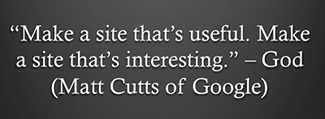 relevant content matt cutts