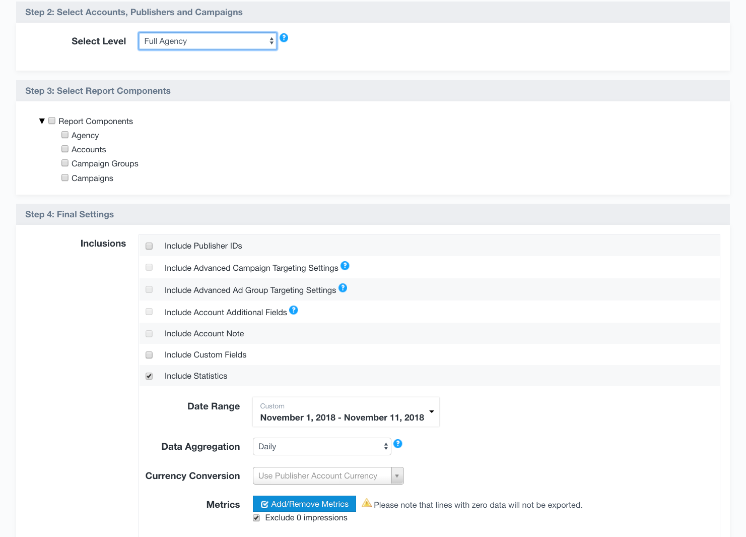 Bulksheet Management allows you to create, update or delete campaigns, ad groups, ads and keywords from one convenient Excel sheet.