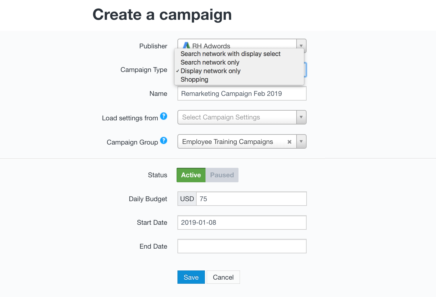 One convenient dashboard to launch & manage search & display campaigns.